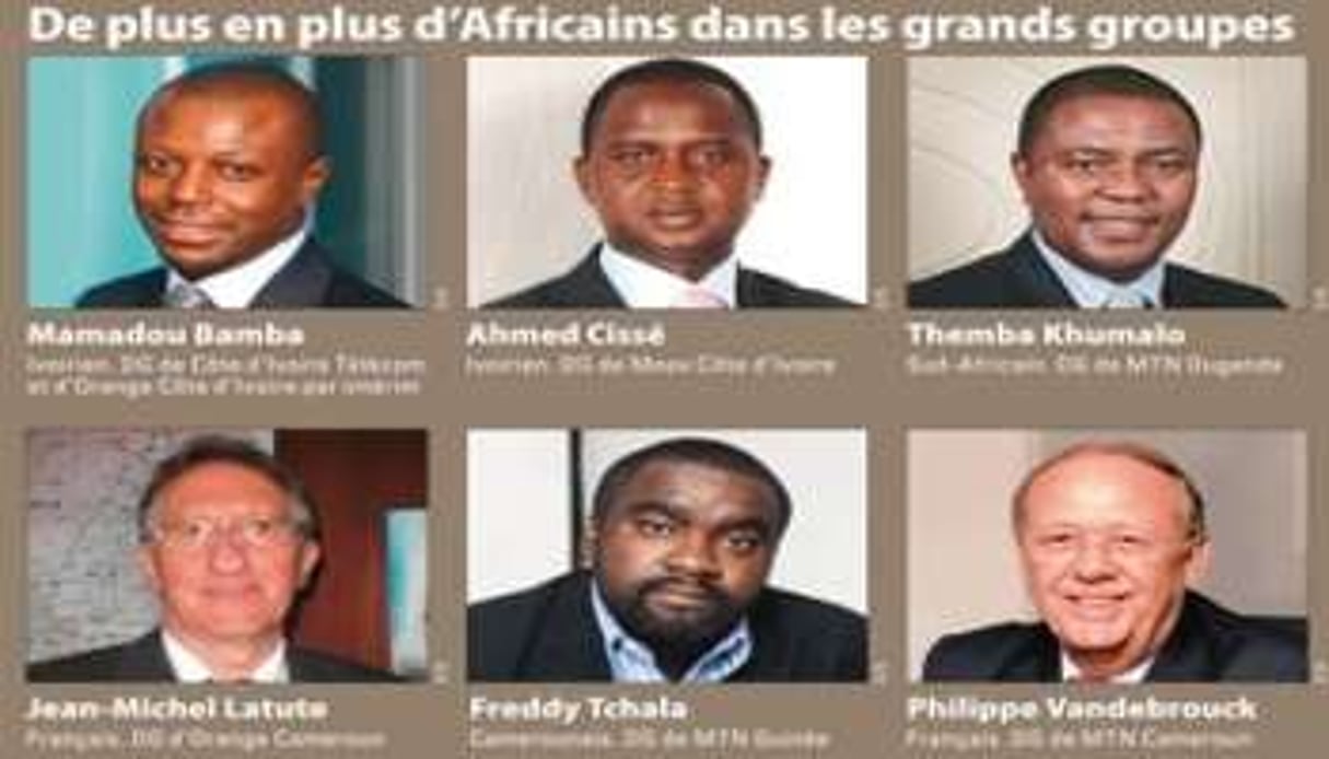 On retrouve de plus en plus de patrons africains dans les grands groupes de télécoms. © D.R.