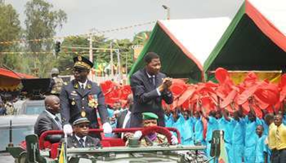 Le président lors du défilé du 1er août, à Porto-Novo. © APA