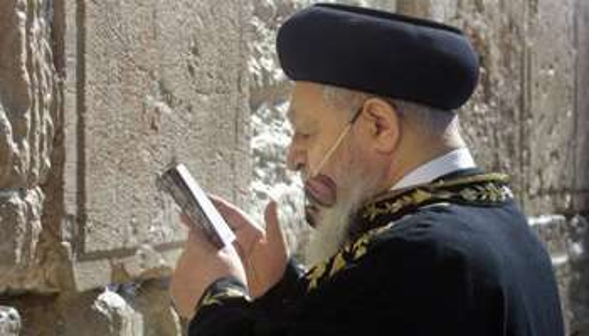 Le rabbin Ovadia Yossef à Jérusalem, le 24 juin 2003. © AFP