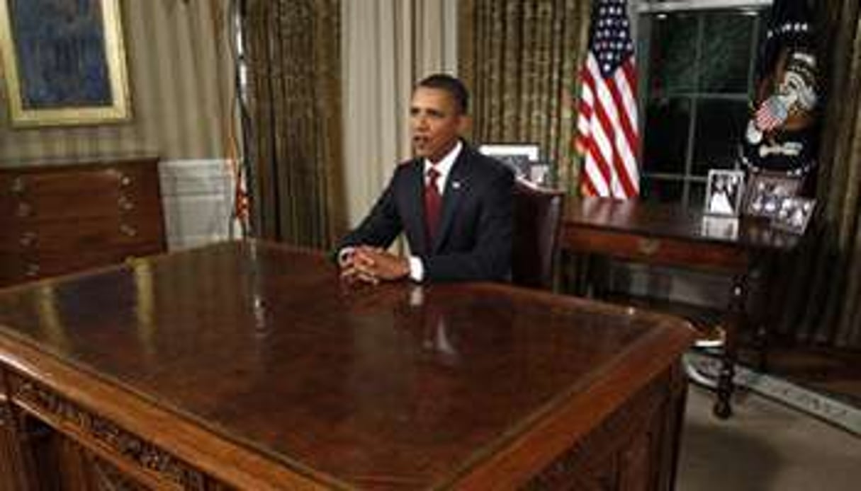 Barack Obama dans le bureau ovale de la Maison-Blanche © Reuters