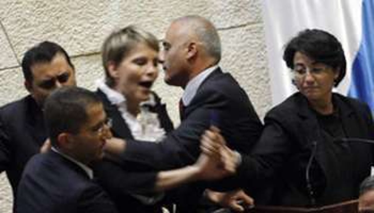 Anastasia Michaeli s’en prend à la députée arabe israélienne Hanine Zoabi. © D.R.