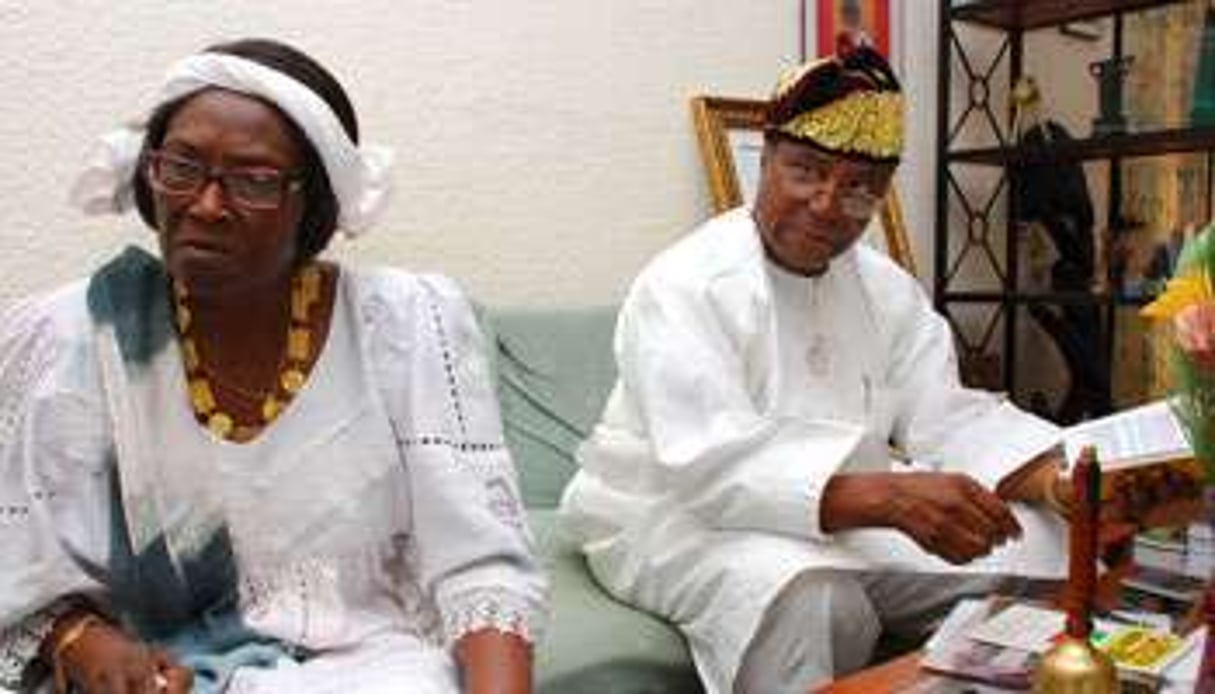 Nicéphore et son épouse Rosine Soglo, présidente de la Renaissance du Bénin (RB). © Valentin Salako pour J.A.