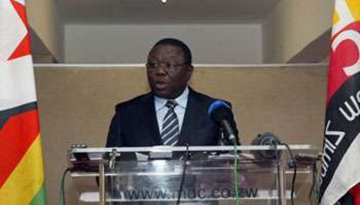 Morgan Tsvangirai le 23 juin 2010 à Harare. © AFP