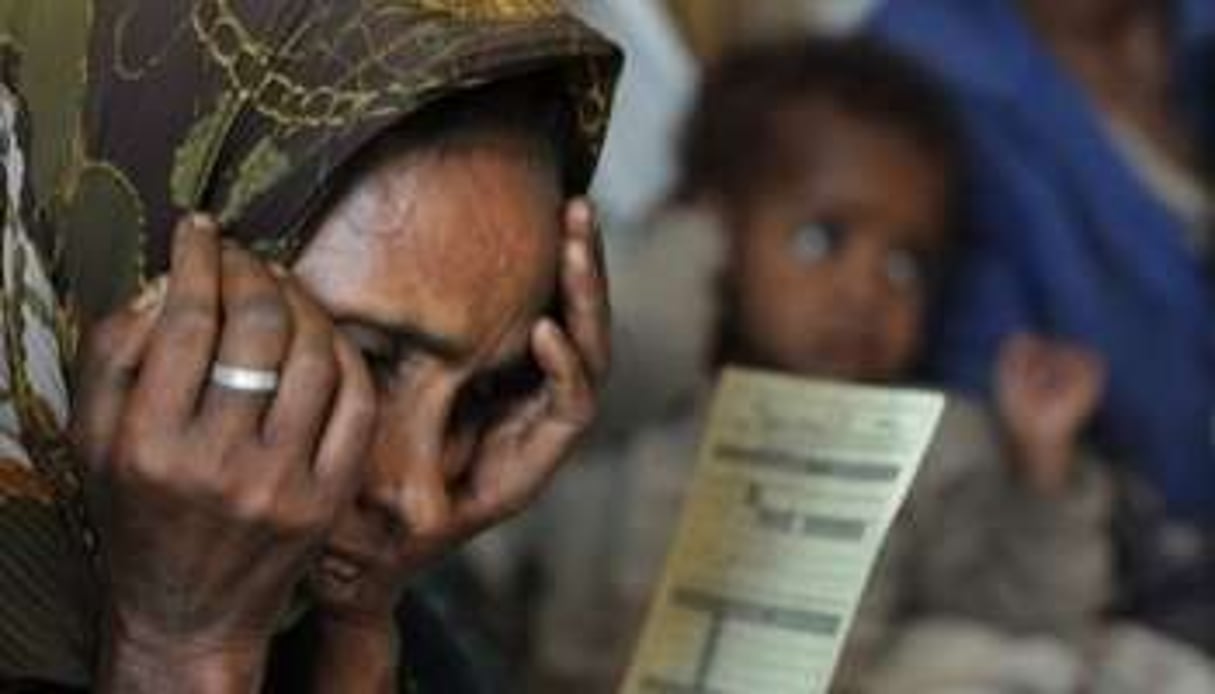 Un femme souffrant de malnutrition en Ethiopie le 4 septembre 2008. © AFP