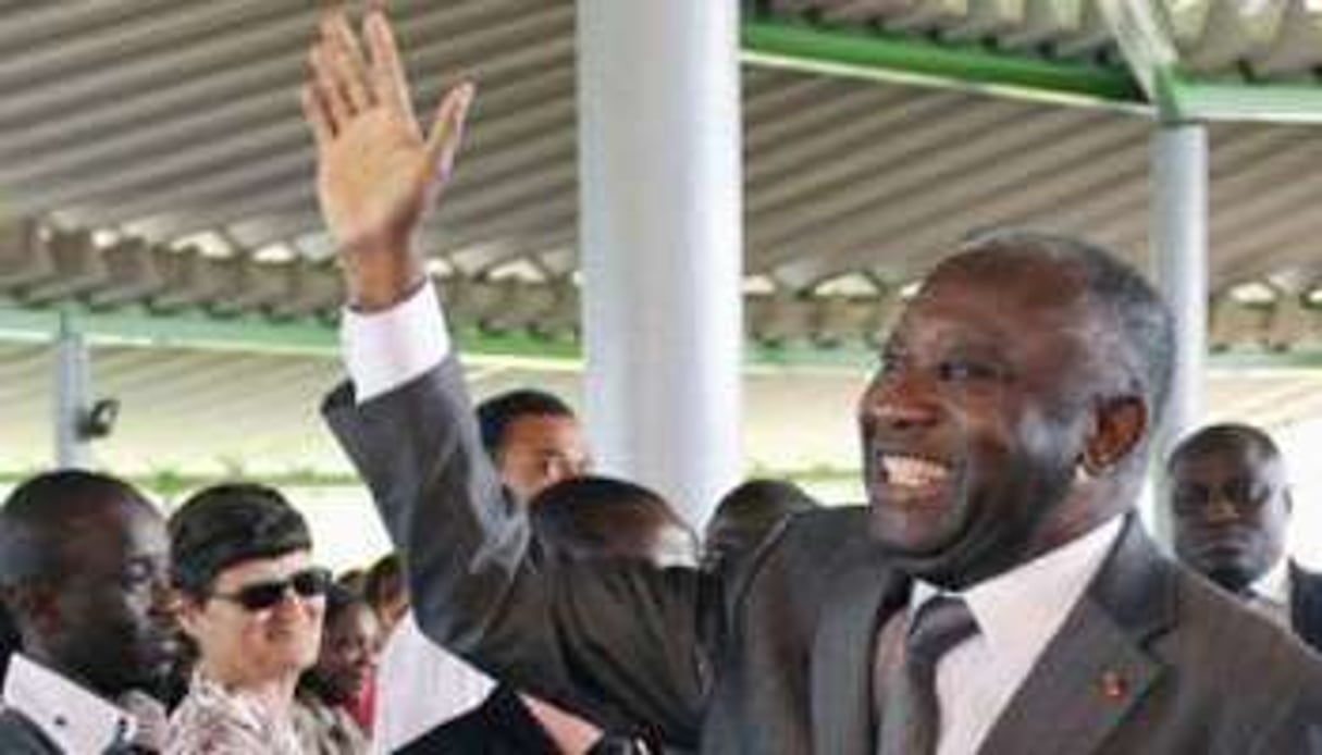 Laurent Gbagbo, le 31 août 2010, au lycée français Jacques Prévert, à Abidjan. © AFP