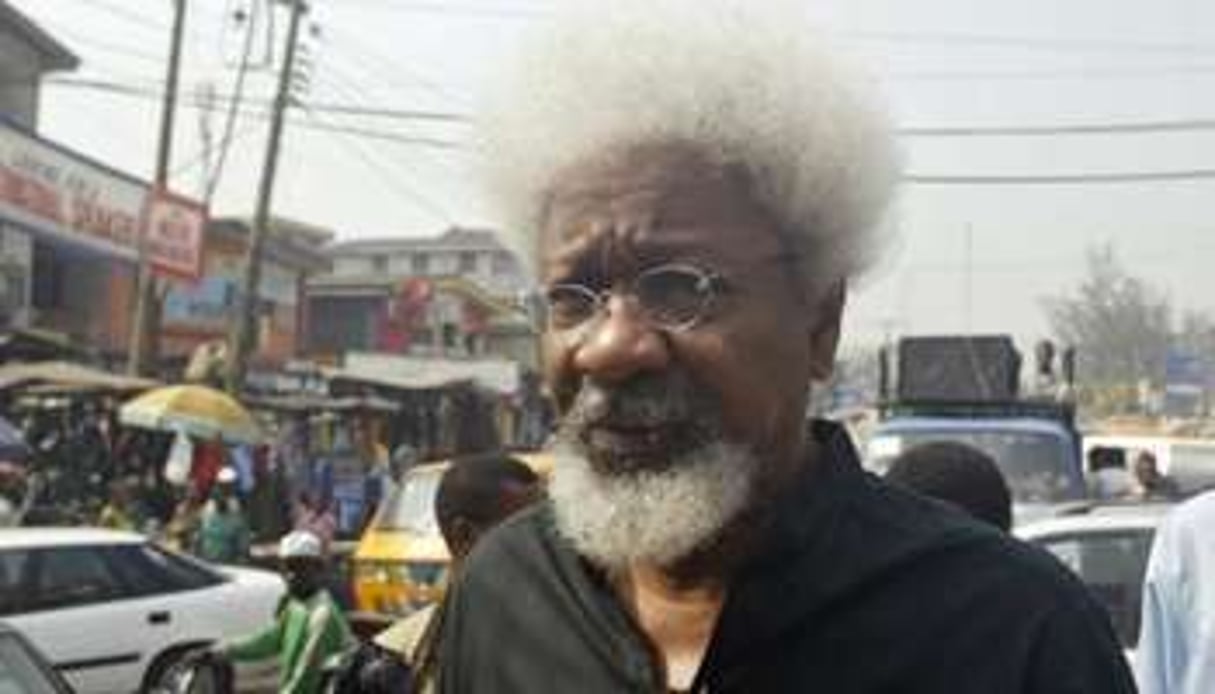 L’écrivain nigerian Wole Soyinka, prix Nobel de littérature, à Lagos le 11 décembre 2006. © AFP