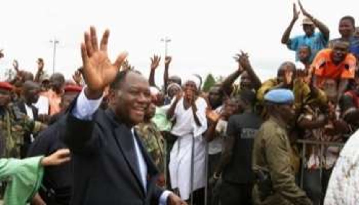 Alassane Dramane Ouattara concourt pour la première fois à une élection présidentielle. © D.R.
