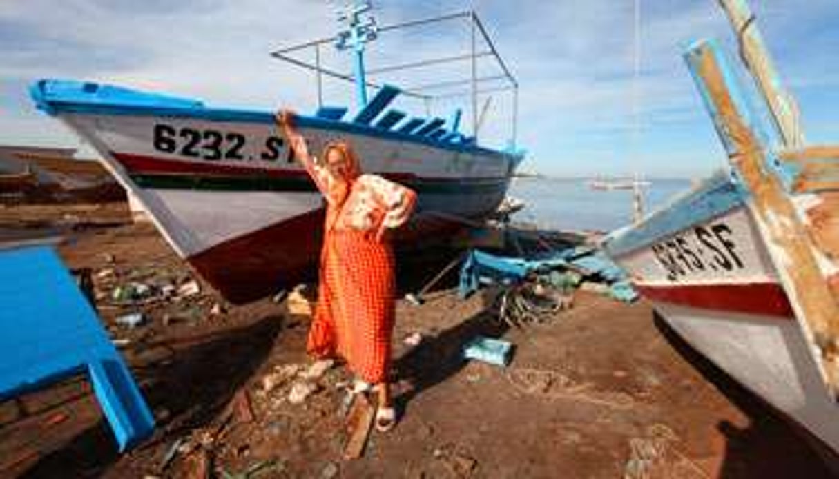 Djellali Saïda, 72 ans, l’une des 218 femmes inscrites au registre des pêcheurs de l’archipel. © ONS ABID POUR J.A.