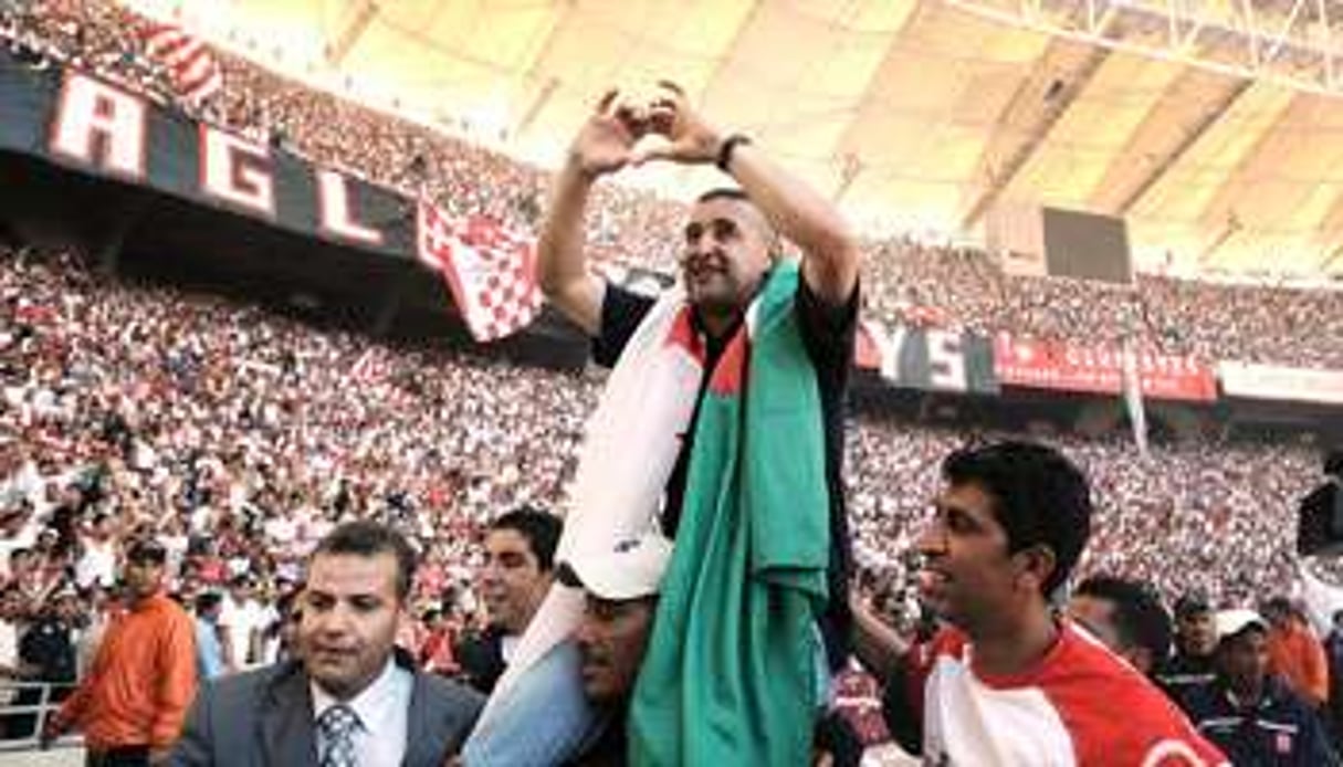 À l’actif d’Abdelhak Benchikha, un titre de champion de Tunisie avec le Club africain, en 2008. © Fethi Belaid/AFP