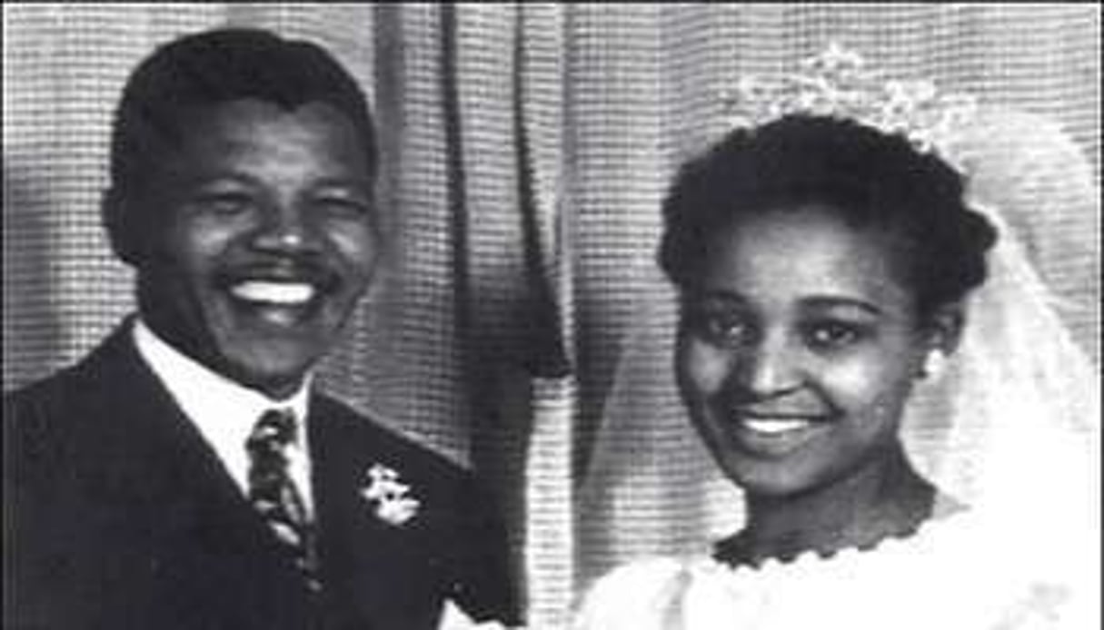 Nelson et Winnie Mandela, lors de leur mariage en 1958. © AFP