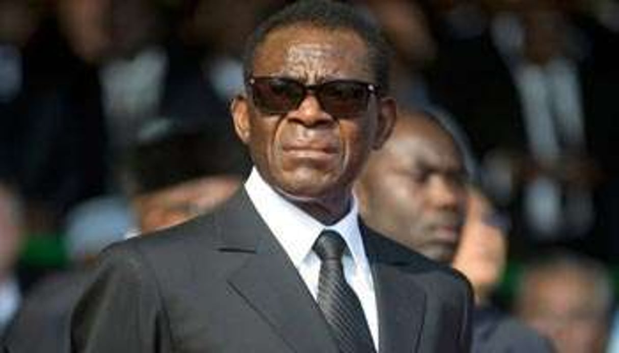 Le président équato-guinéen Teodoro Obiang Nguema, le 16 juin 2009 à Libreville. © AFP