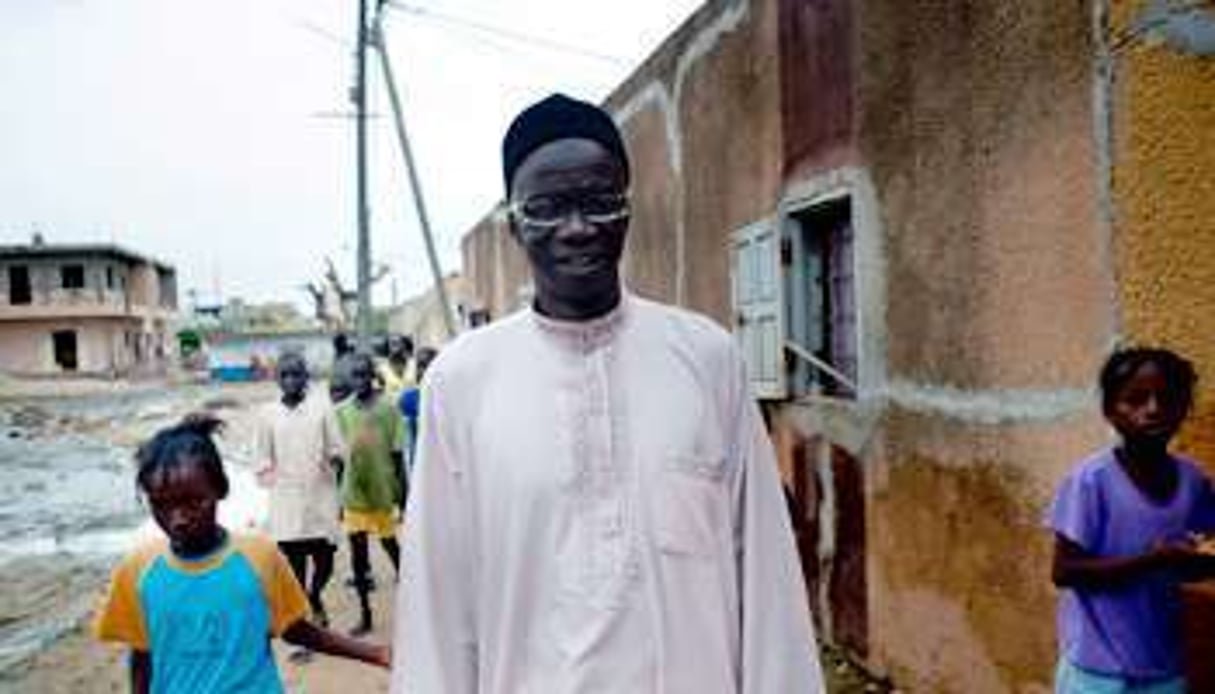 Youssoupha Sarr, le 19 septembre dans une rue de la capitale. © Émilie Régnier pour J.A.