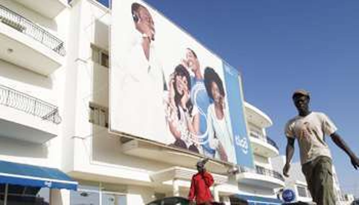 Tigo, la marque du Suédois Milicom, est 2e sur le marché du mobile au Sénégal. © Sipa