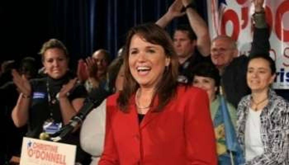 Christine O’Donnell, candidate républicaine à un siège de sénateur dans l’Etat du Delaware. © AFP