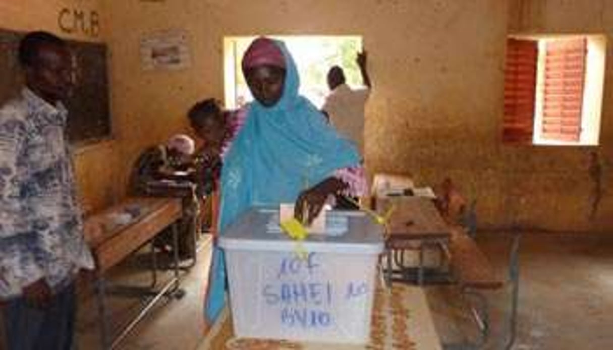 Une électrice de Niamey vote lors du référendum constitutionnel du 31 octobre 2010 au Niger. © AFP