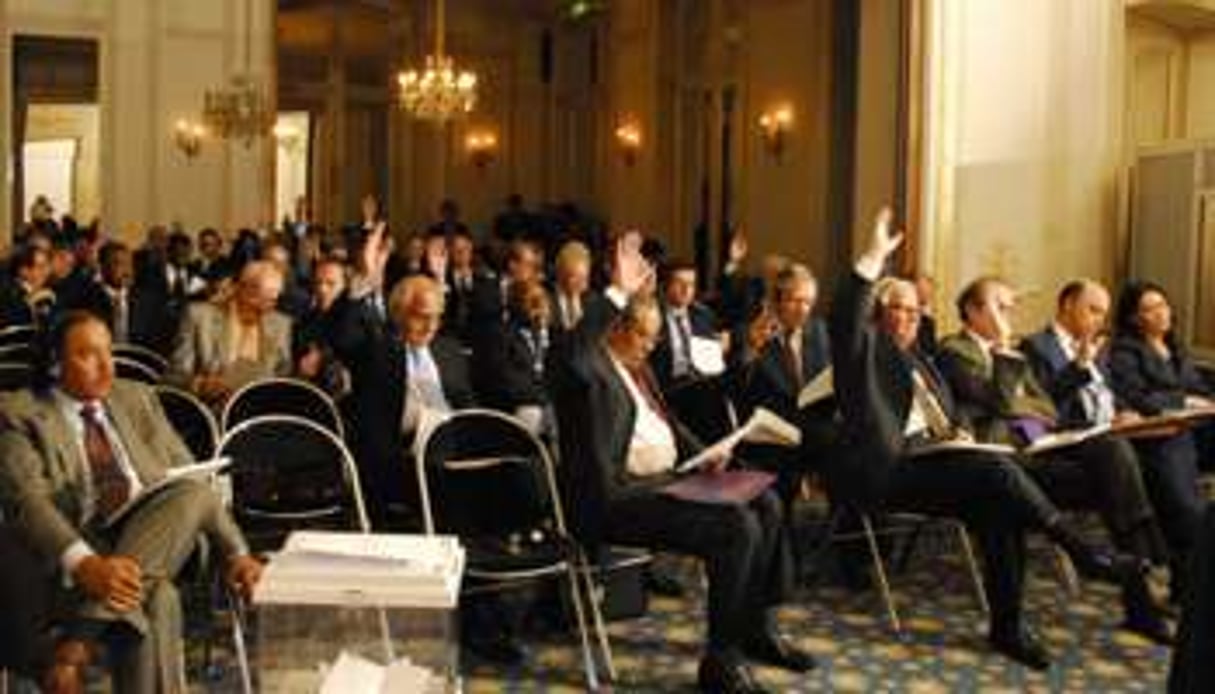 La Chambre de commerce franco-arabe lors d’une assemblée. © CCFA