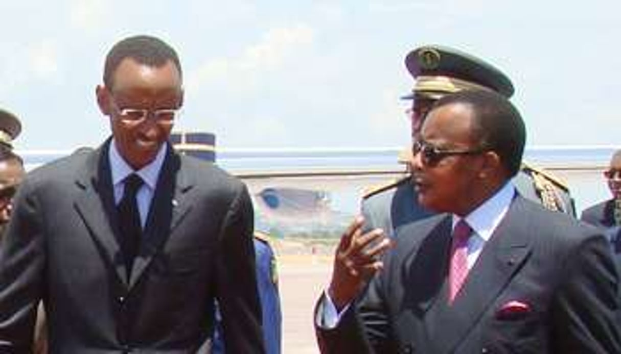 Les dirigeants rwandais et congolais, le 14 novembre. © AFP