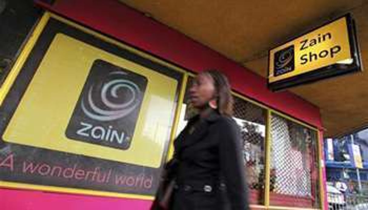 Une boutique Zain à Nairobi, au Kenya. © Reuters