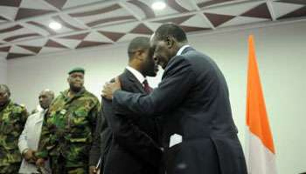 Ouattara a confié la Primature et la Défense à Guillaume Soro. Ici le 4 décembre. © Émilie Régnier pour J.A.
