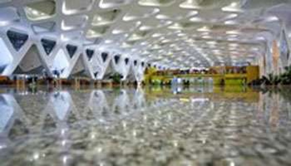 Nouveau hall du terminal 1 de l’aéroport de Marrakech-Menara. © D.R.