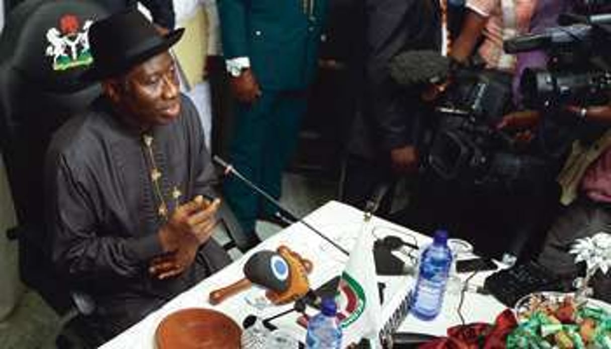 Le président nigérian Goodluck Jonathan, président de la Cedeao. © Reuters