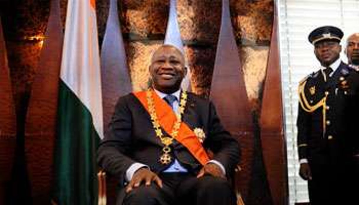 Laurent Gbagbo n’a aucune intention de quitter le pouvoir de lui-même. © Emilie Régnier pour J.A.
