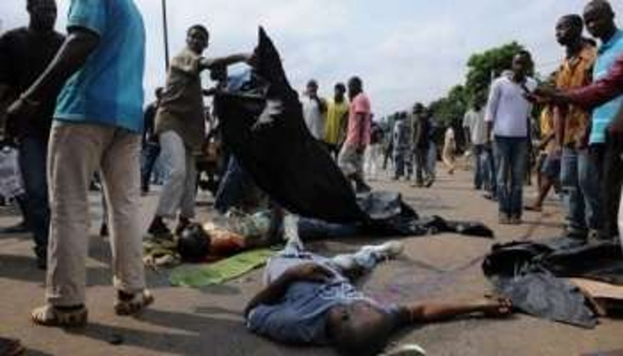 Supporteurs de Ouattara décédés pendant la marche du 16 décembre. © AFP