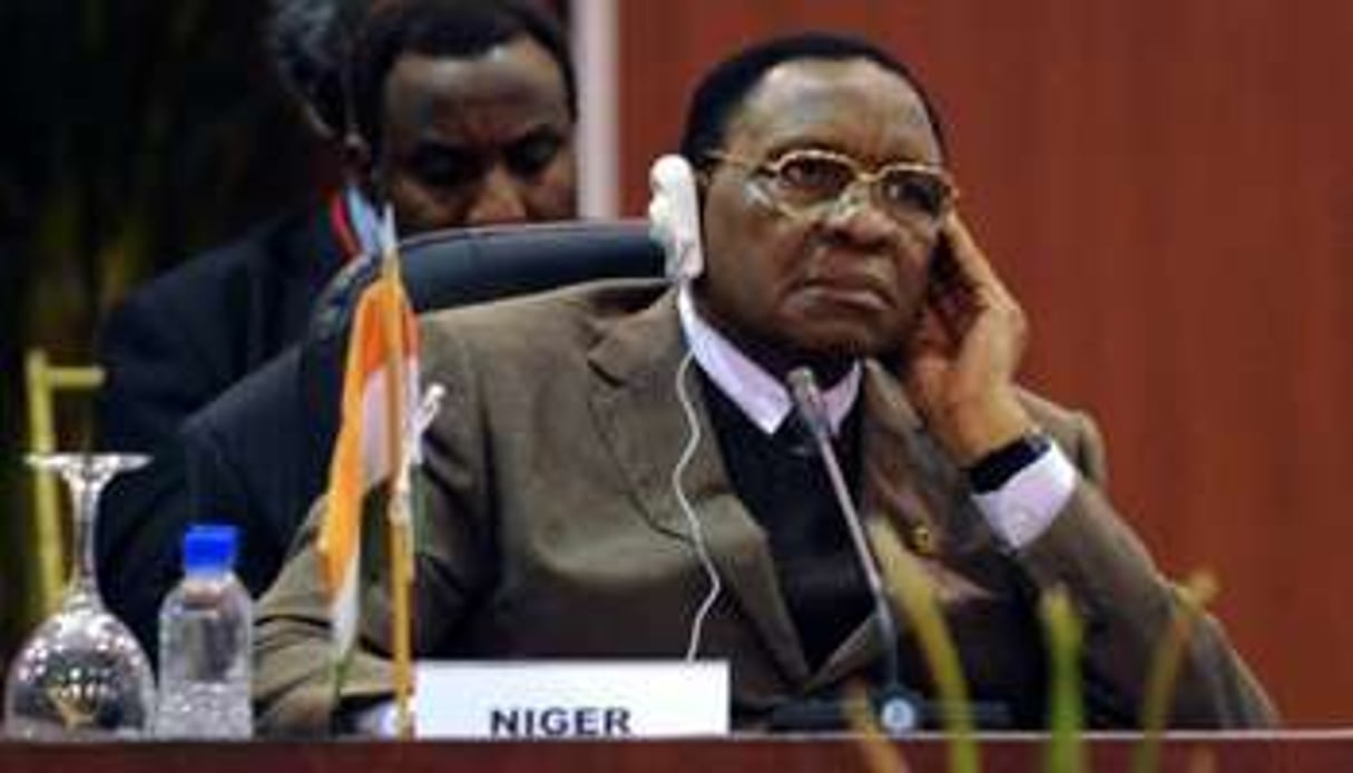 Mamadou Tandja, alors encore président du Niger, le 27 septembre 2009 au Venezuela. © AFP