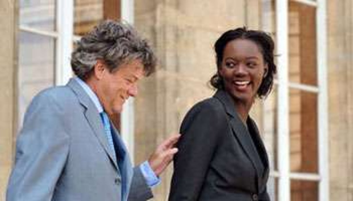 La nouvelle ambassadrice de la France auprès de l’Unesco avec Jean-Louis Borloo, en août 2009. © AFP