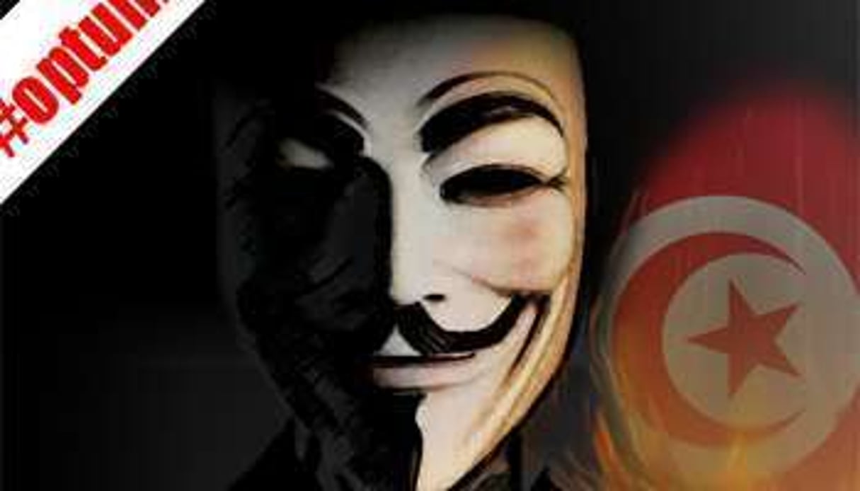 Avec #optunisia, Les Anonymous veulent lutter contre la censure d’Internet en Tunisie. © Creative Commons-Anonymous