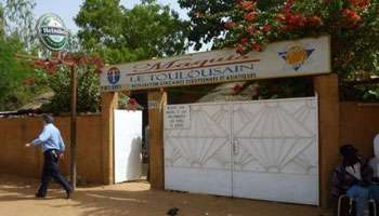 Le restaurant Le Toulousain à Niamey, où deux Français ont été enlevés le 7 janvier 2011. © AFP