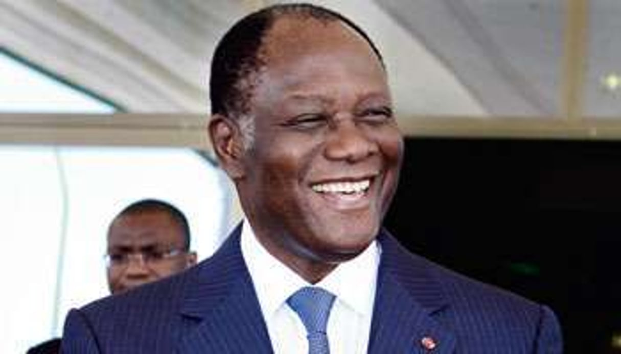 Alassane Ouattara, à l’automne 2009, alors candidat à la présidentielle. © D. Bougouma pour J.A.