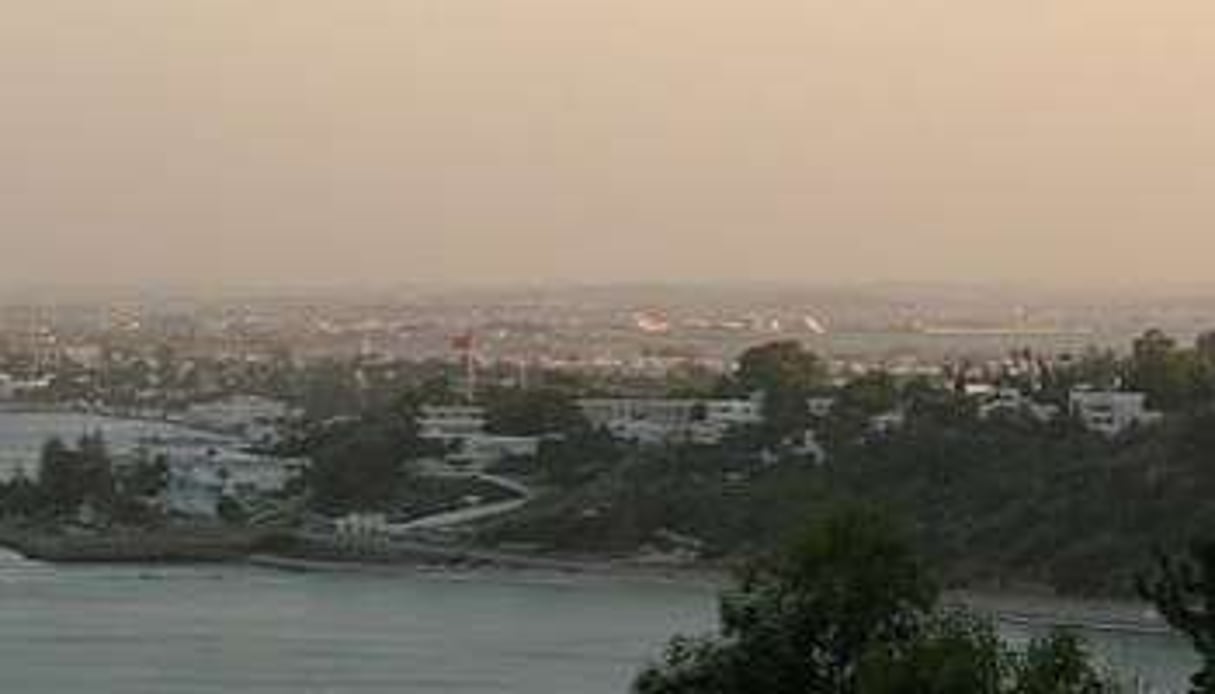 La baie de Tunis et le palais présidentiel de Carthage. © D.R.