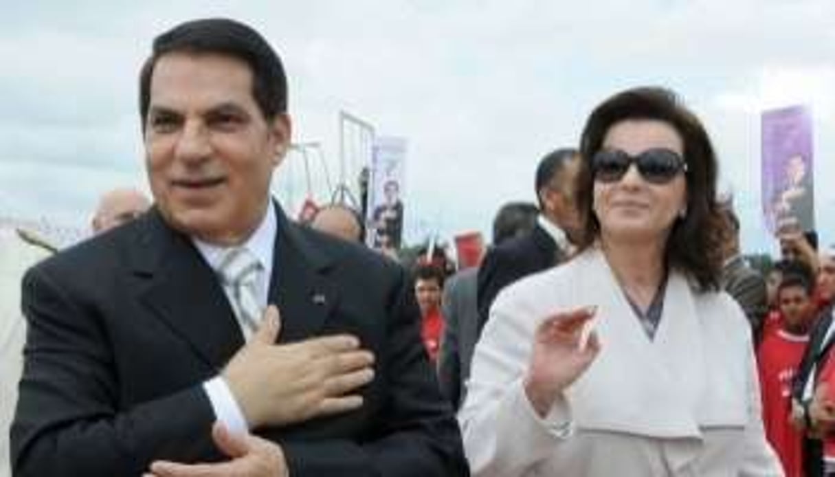 Le couple Ben Ali et sa famille font l’objet d’une enquête en Tunisie. © Fethi Belaid / AFP