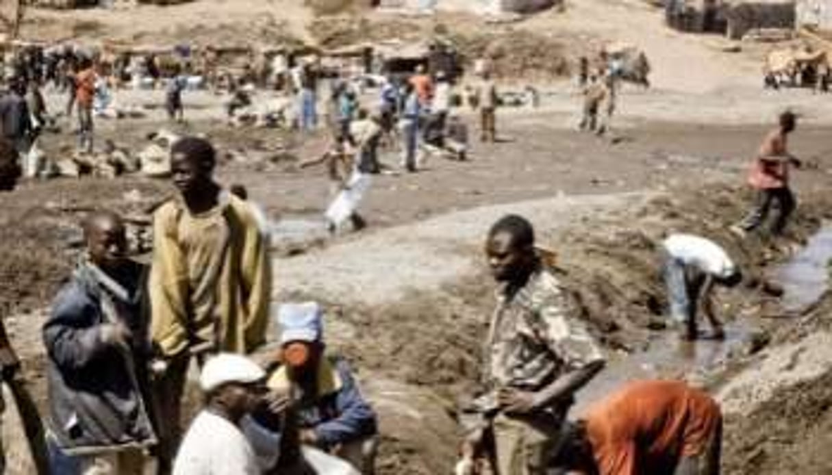 Une mine à ciel ouvert dans la province du Katanga, le 9 juillet 2010 en RDC. © AFP