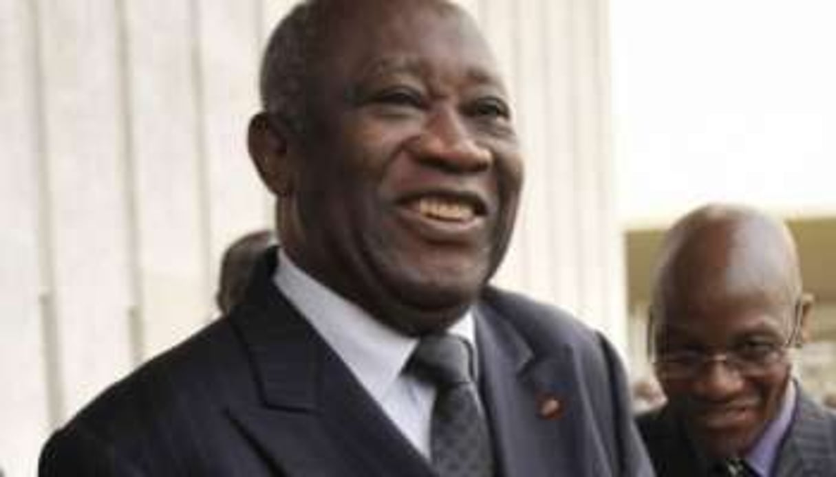 Laurent Gbagbo, le 17 janvier 2011 à Abidjan. © AFP