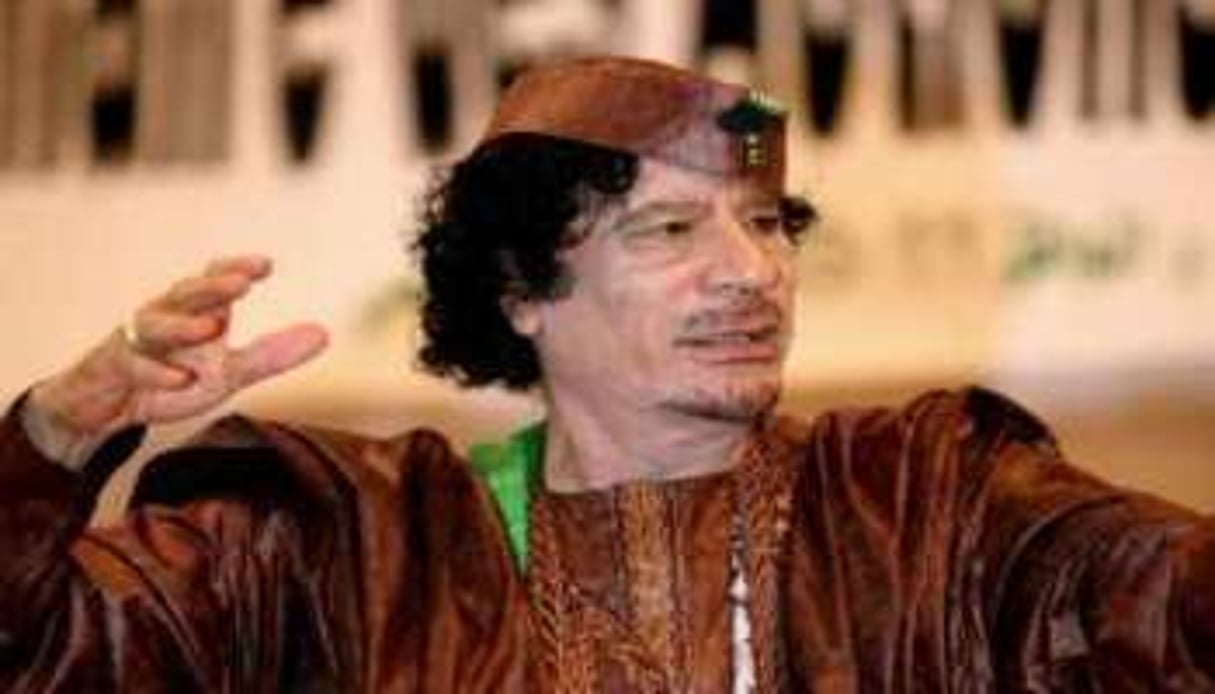 Le guide libyen Mouammar Kaddafi. © AFP