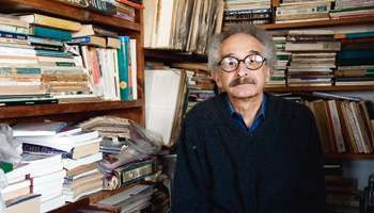 Le romancier égyptien chez lui, au Caire, le 27 janvier. © Pauline Beugnies/Out of Focus pour J.A.