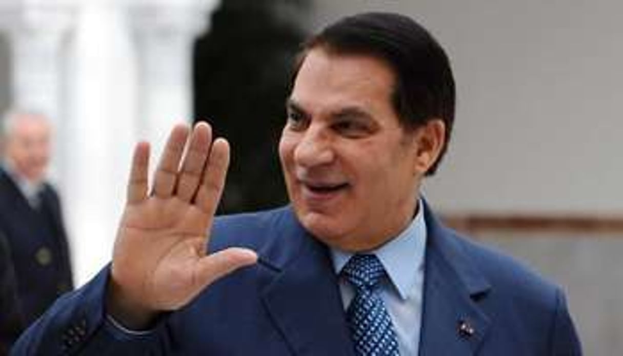 L’ex-président tunisien Zine el-Abidine Ben Ali, le 22 décembre 2010 à Tunis. © AFP