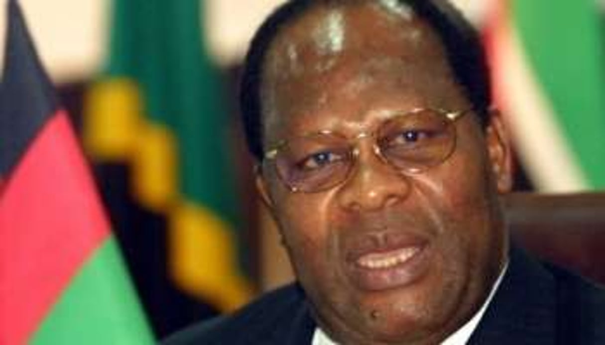 Bakili Muluzi, ex-président du Malawi, en août 2001 à Blantyre. © AFP