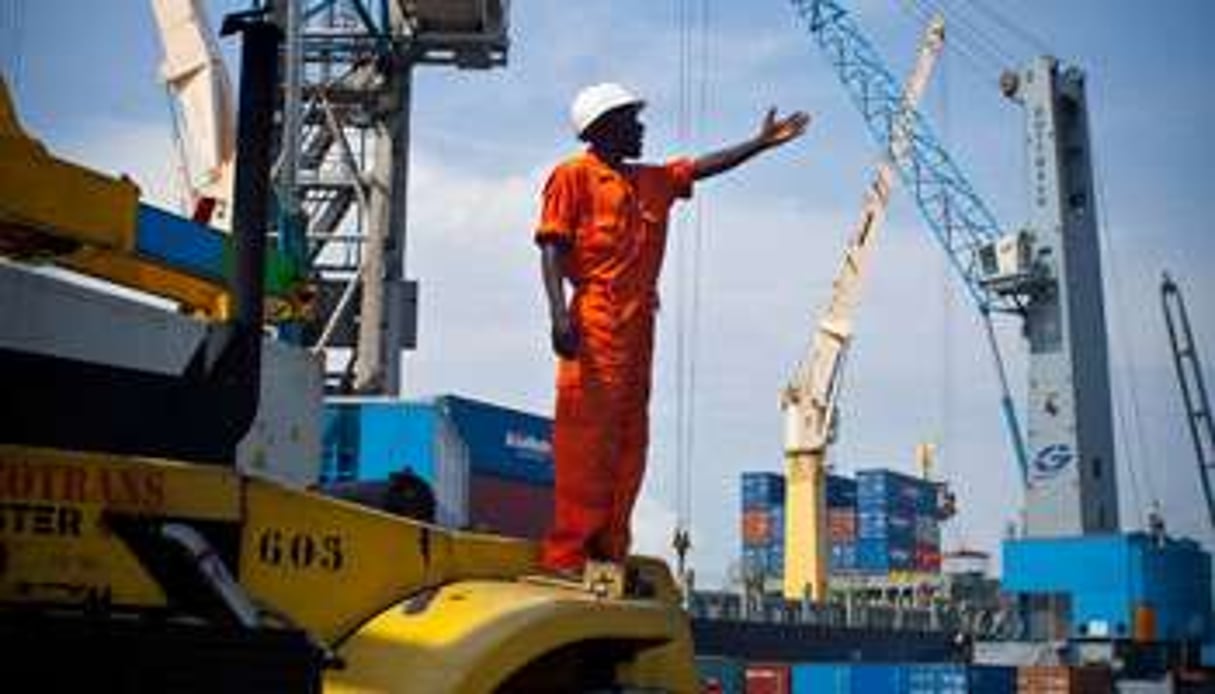 Congo Terminal prévoit de traiter 647 000 conteneurs par an dès 2015. © Antonin Borgeaud pour J.A.