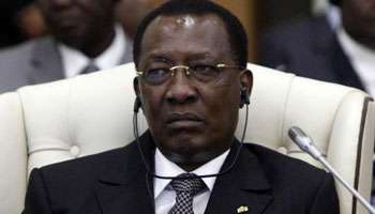 Le président tchadien Idriss Déby, le 29 novembre 2010 à Tripoli. © AFP