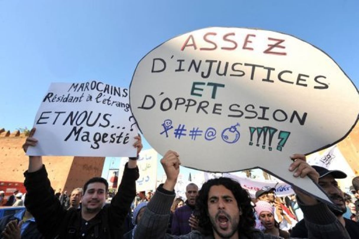 Maroc: manifestations pour des changements et contre la corruption © AFP