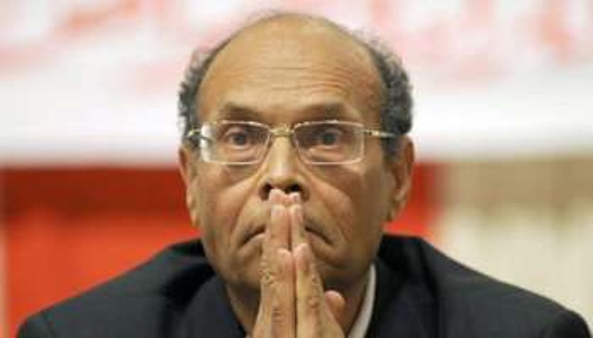 Moncef Marzouki tenait une réunion publique le 27 mars. © AFP