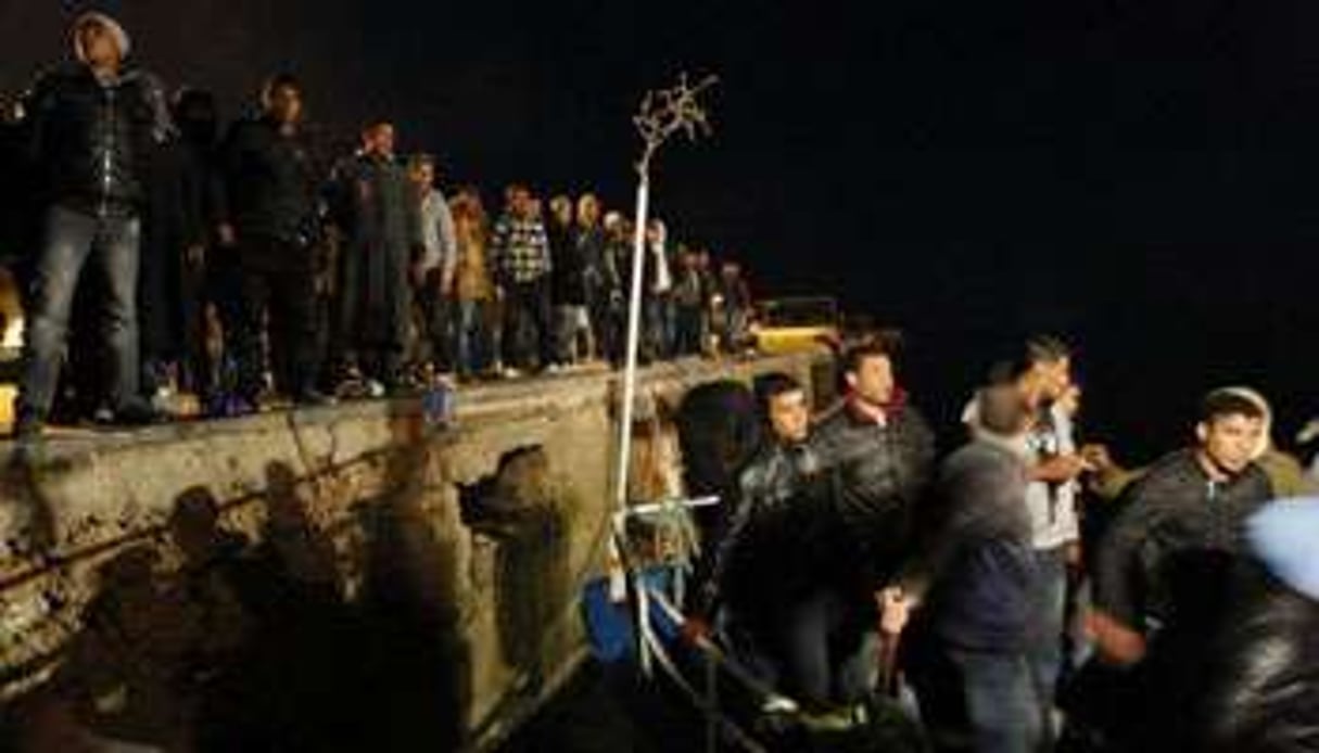 Les immigrés tunisiens qui débarquent sur l’Île de Lampedusa sont menacés de rapatriement. © AFP