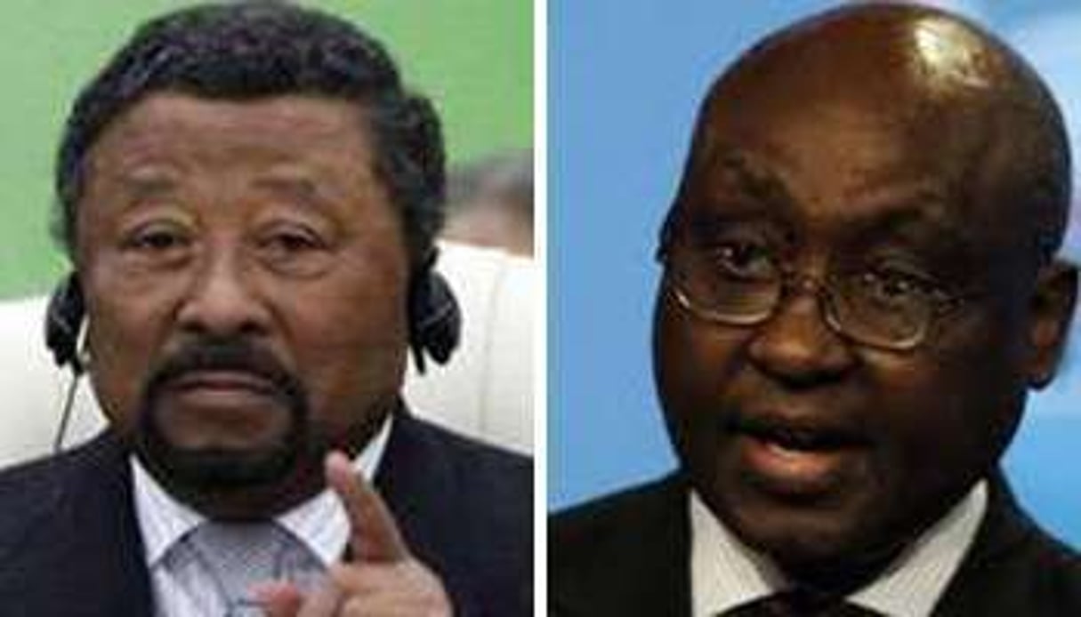 Jean Ping et Donald Kaberuka. © AFP/Montage J.A.com