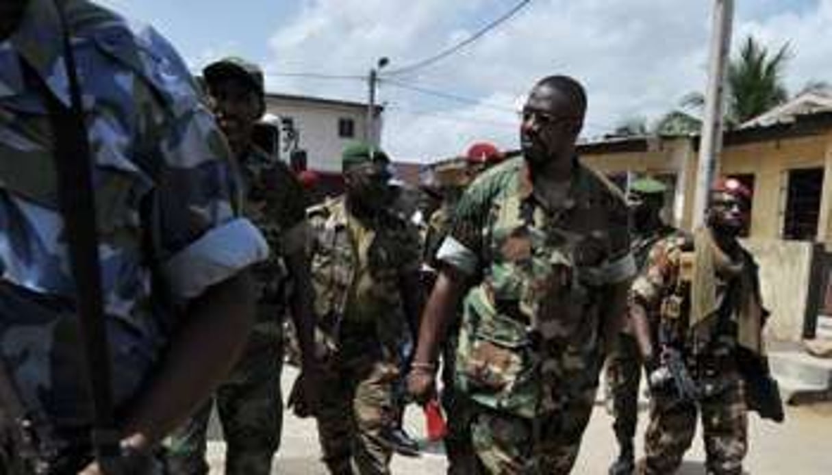 Le général Ibrahim Coulibaly, le 19 avril 2011 à Abidjan. © AFP