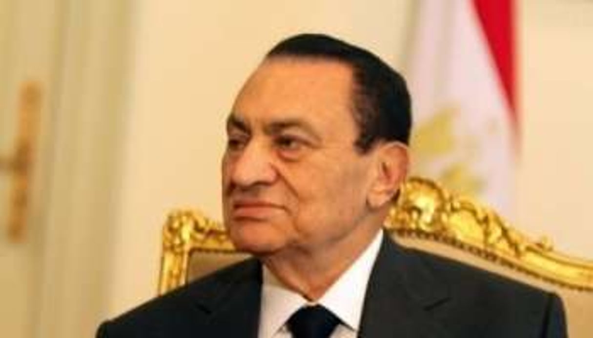 Photo datée du 8 février 2011 de Hosni Moubarak au Caire. © AFP
