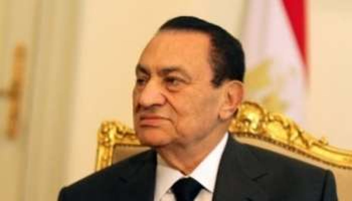 Hosni Moubarak le 8 février 2011 au Caire. © AFP