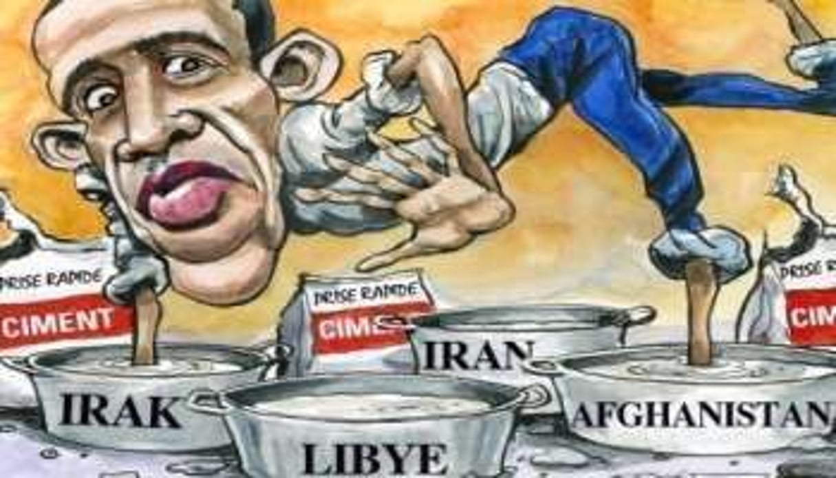 Afghanistan, Irak… l’administration démocrate prise au piège. © KAL / The Economist